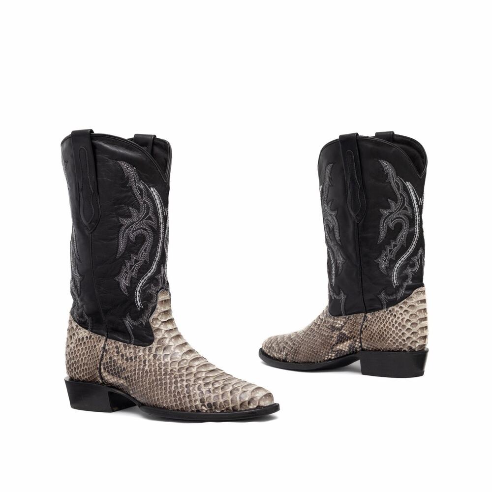 J.B. Dillon Mens Cowboy Western Boots Python Snake Leather JB1001 Size 9 D
